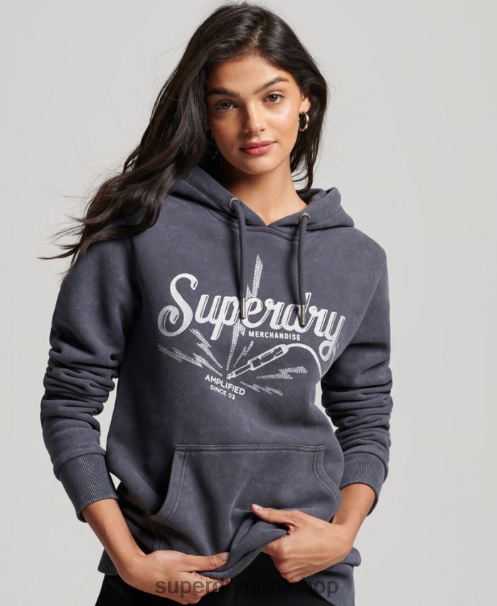 Superdry Sudadera Travel Postcard Graphic Crew Azul - Tienda Calzado, Moda Y Complementos - Zapatos De Marca Y Zapatillas De Marca